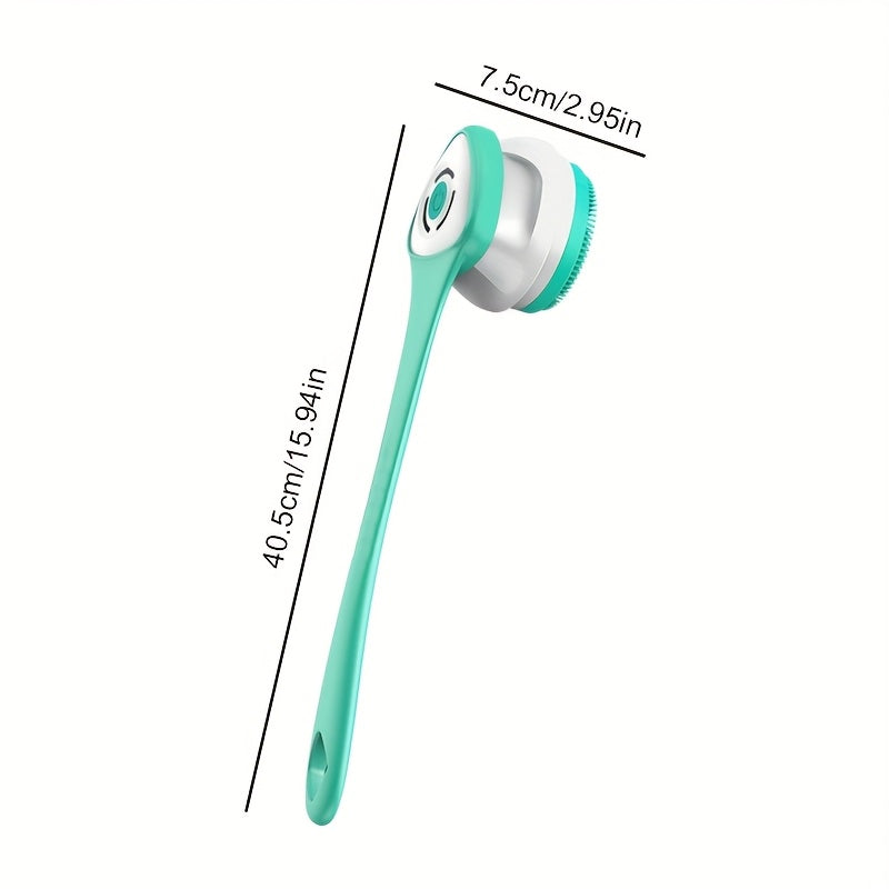 6-in-1 Electric Shower System with Dual Massage & Exfoliating Attachments - Rechargeable Full Body Massager, Rotating Facial Brush Head, USB-Powered Bath & Spa - Ideal Gift for Women & Men (Turquoise/Black) - Compatible with USB-C Devices - Includes Long